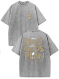 Printed Cotton Washed T-Shirts Streetwear